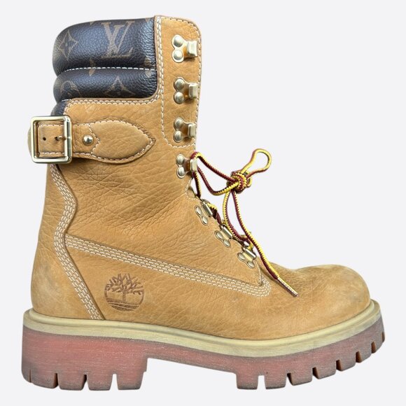 Louis Vuitton Timberland Wheat & Brown Monogram Ranger Boots